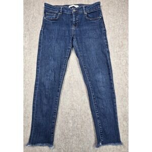 Zara Basic Z1975 Denim Jeans Size 4‎ Raw Hem Mid-Rise